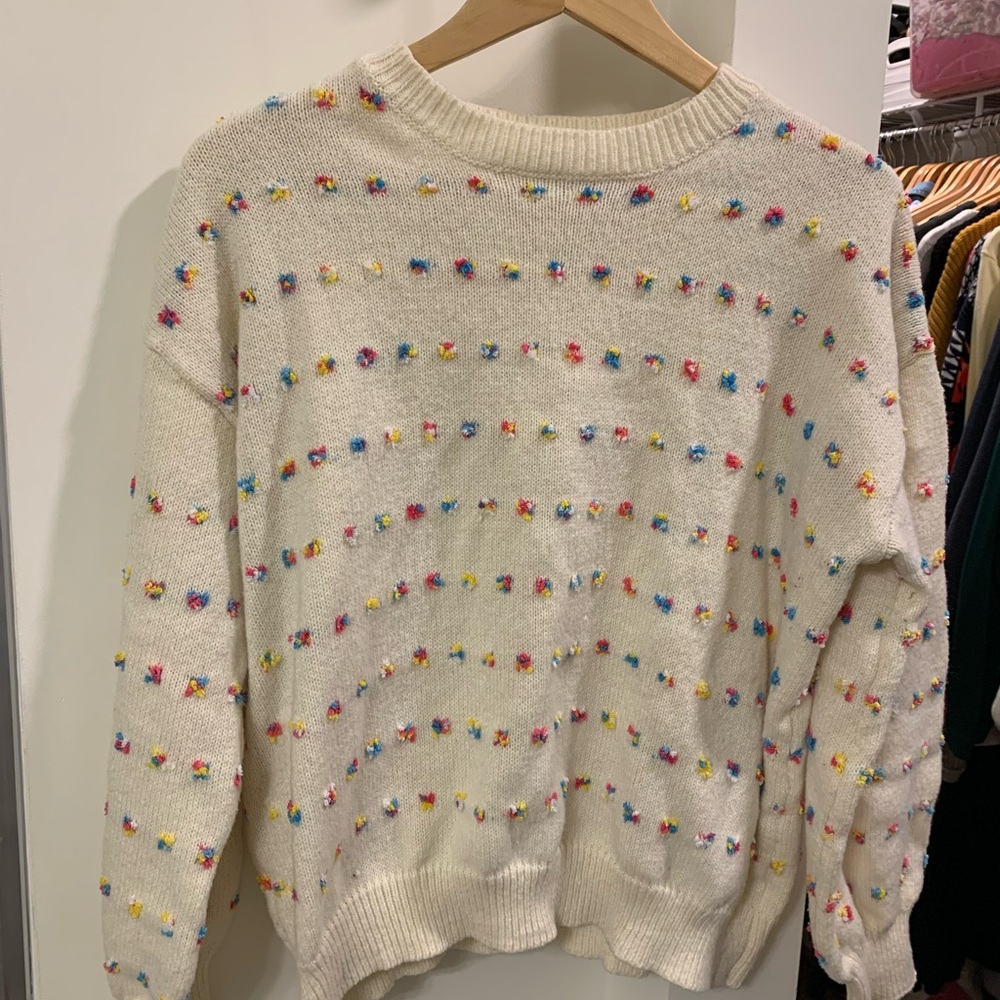 Colorful Polka Dot Women's Sweater